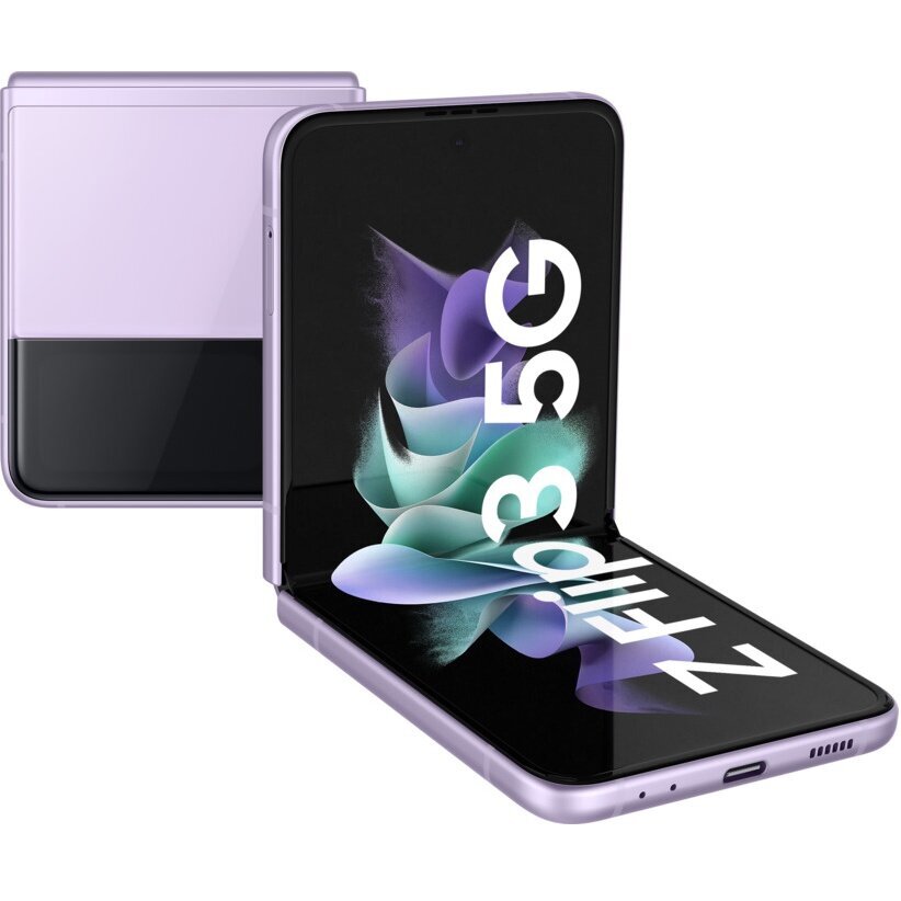 Fully Unlocked Samsung Galaxy Z Flip3 5G F711U 128GB Purple smartphone OPEN BOX