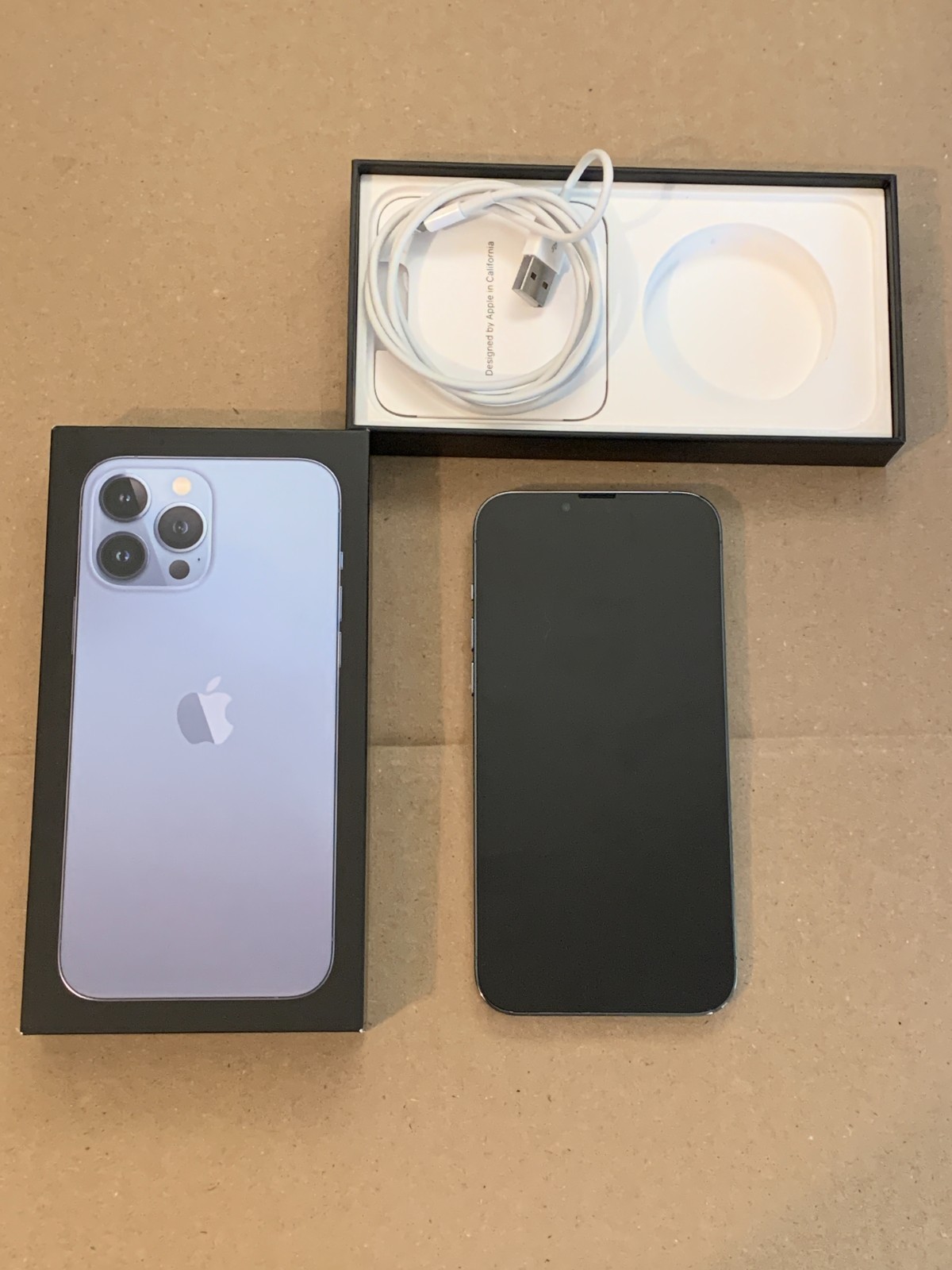 Apple iPhone 13 Pro Max 128GB Sierra blue Unlocked A2484 READ