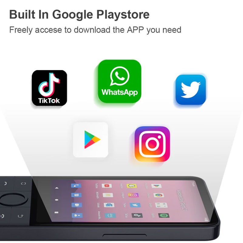 Unlocked QIN F22 PRO 4G LTE MINI Android 12 Smartphone Phone Keypad Lightweight