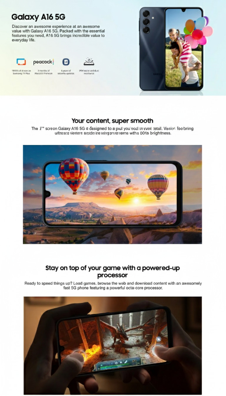 Samsung Galaxy A16 5G 128GB (Carrier Unlocked) New Open Box