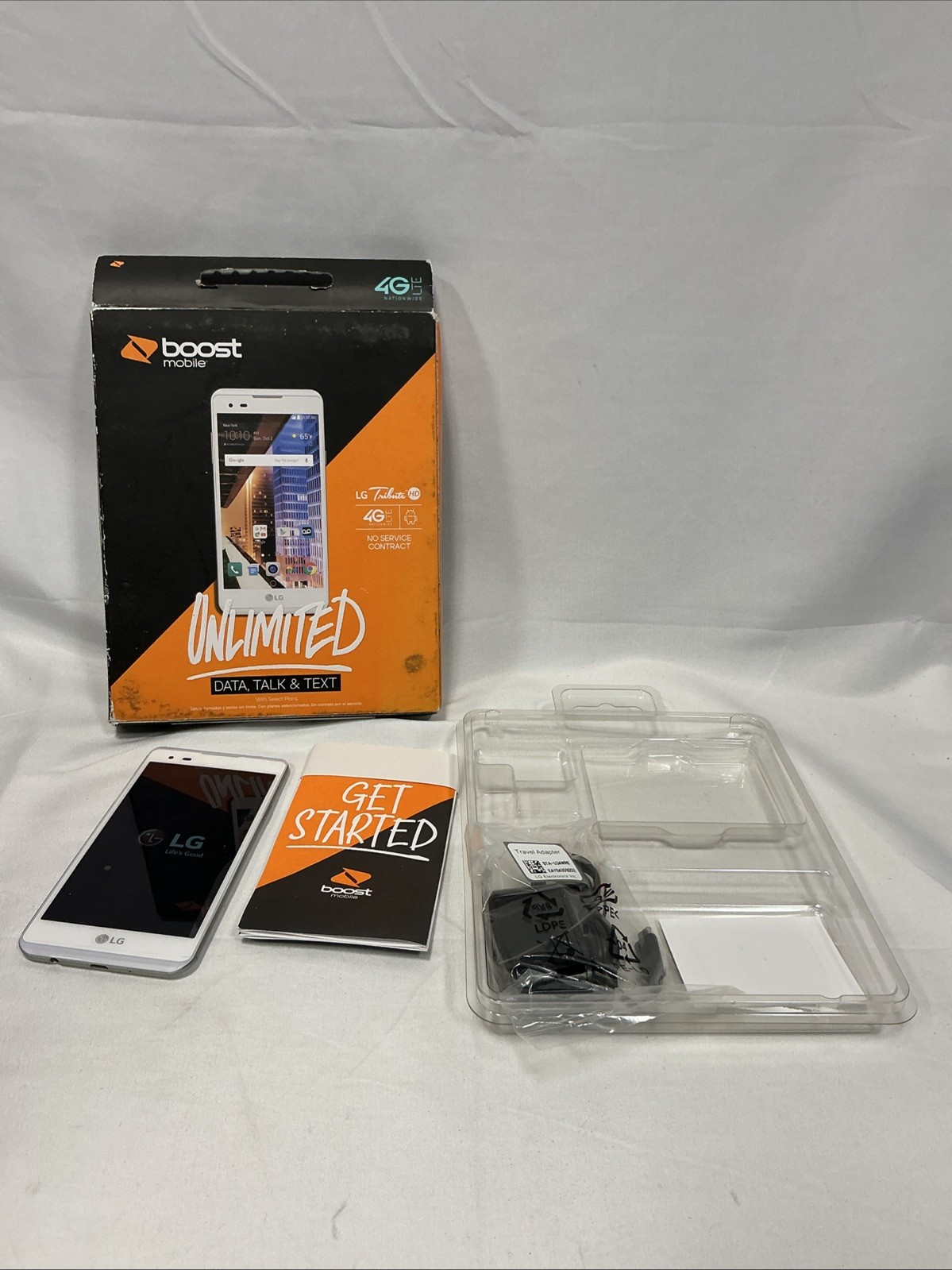LG Tribute HD – 16 GB – White (Boost Mobile)