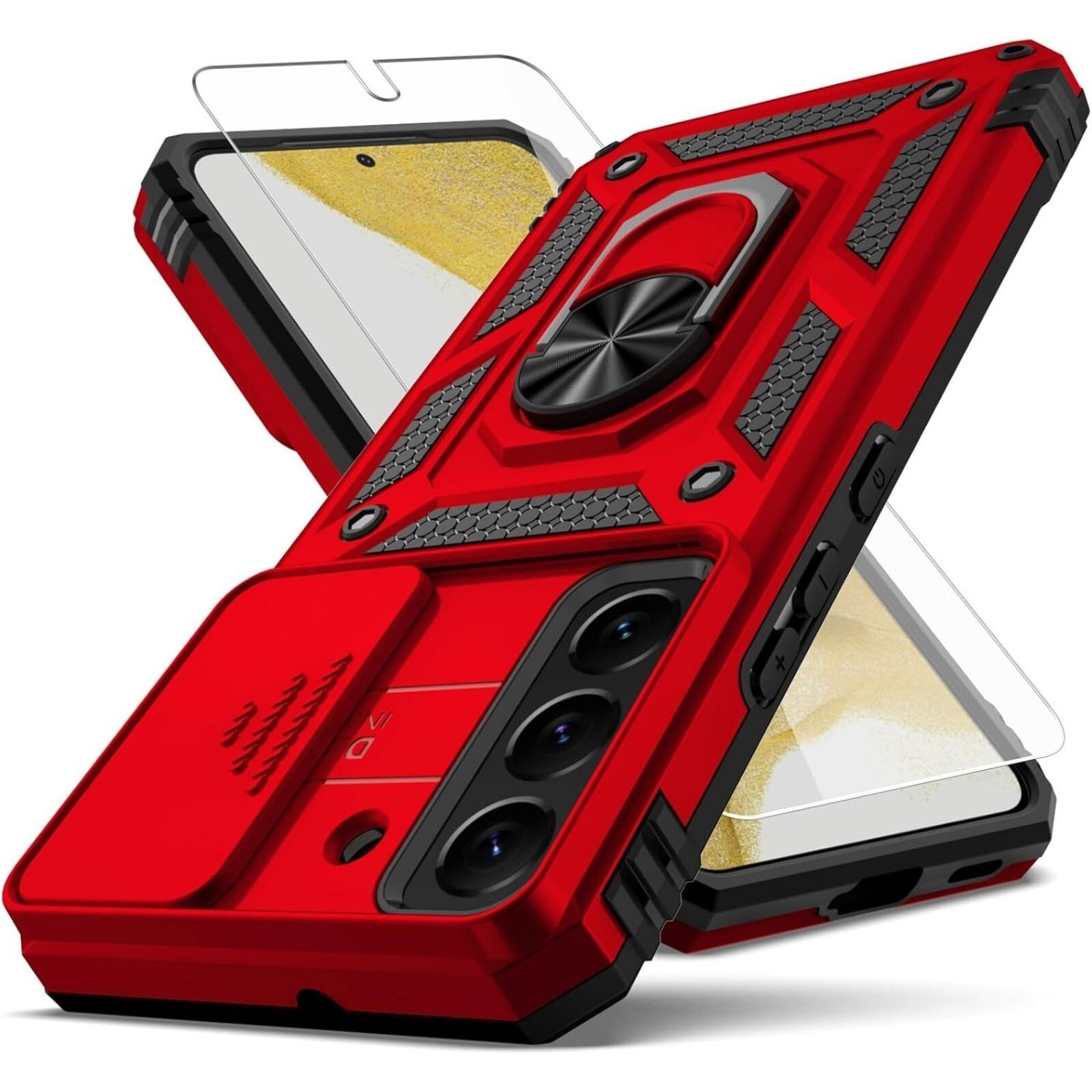 For Samsung Galaxy S22 Case w/Screen Protector & Military Grade Shockproof Cover