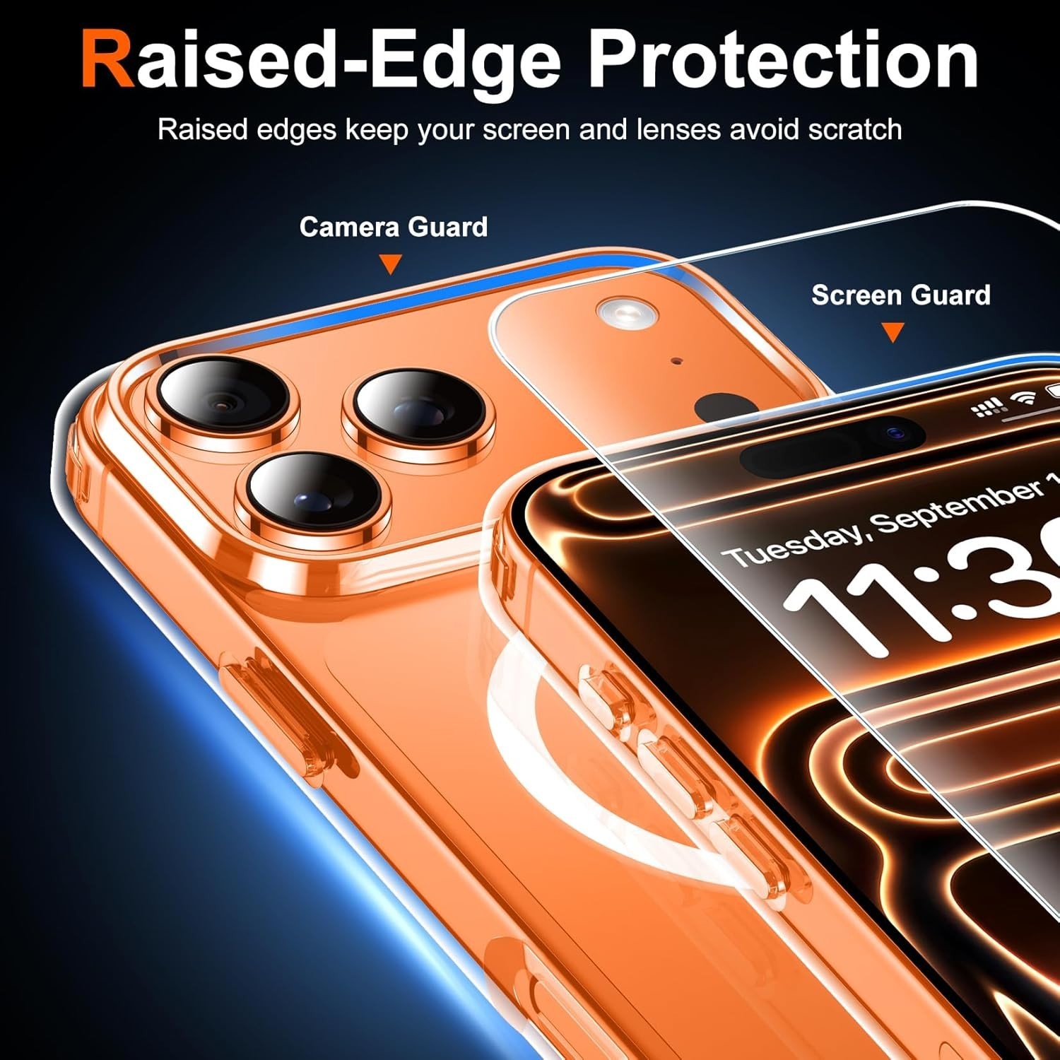 Magnetic for Iphone 17 Pro Max Case [Compatible with Magsafe] Translucent Matte