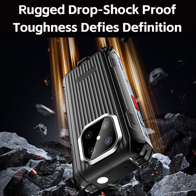Unlocked MINI 4G Rugged Phone Android 12 Builder Waterproof Mobile UNIWA R4002