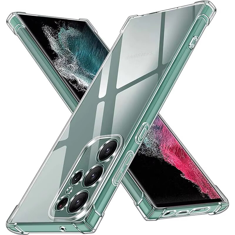 For Samsung Galaxy Note S24 S23 S22+ S21 Ultra Clear Shockproof Phone Case Cover