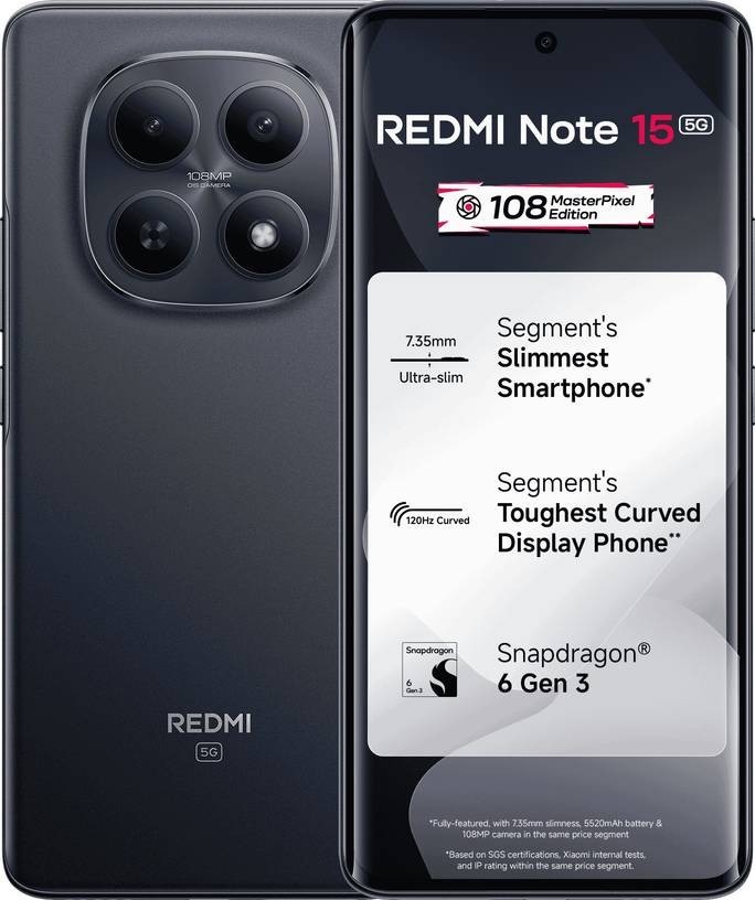 Redmi Note 15 5G Factory Unlocked Dual SIM 8GB 256GB Blue Global Version