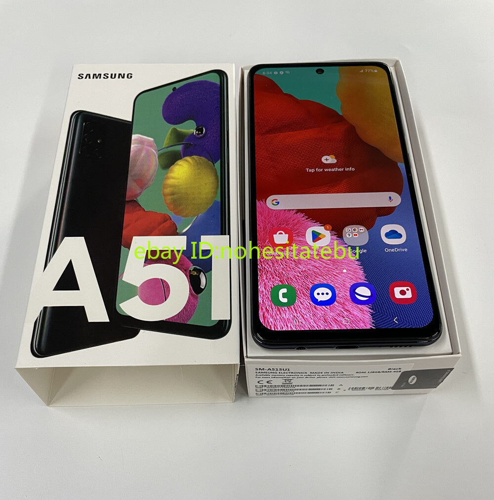 Unlocked Samsung Galaxy A51 SM-A515U(USA) 128GB 4GB RAM-New Sealed 48MP 6.5″